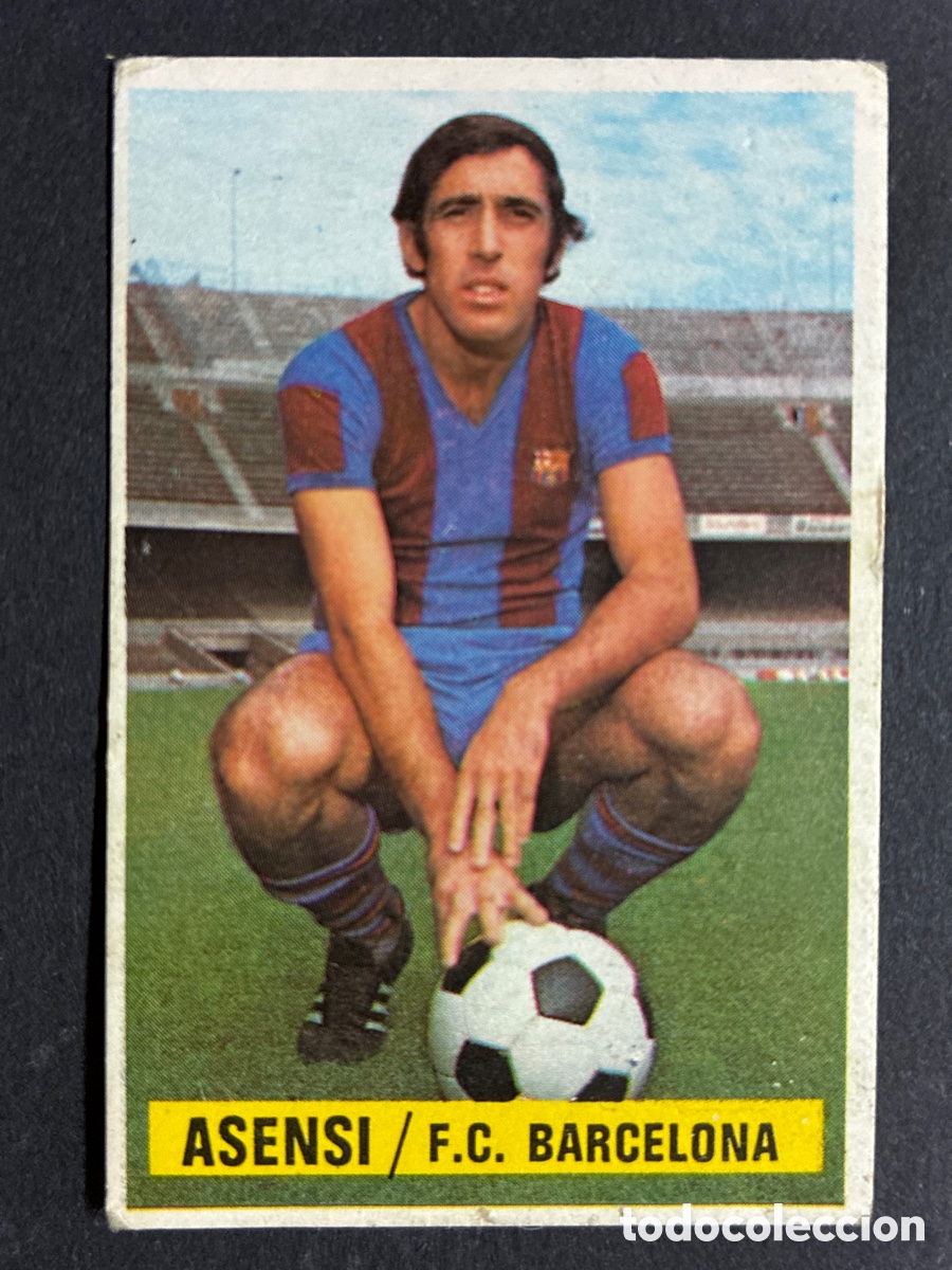 Cromos de Futebol: CROMO FUTBOL SIN PEGAR ASENSI F.C BARCELONA LIGA 1974 - 1975 EDITORIAL ESTE