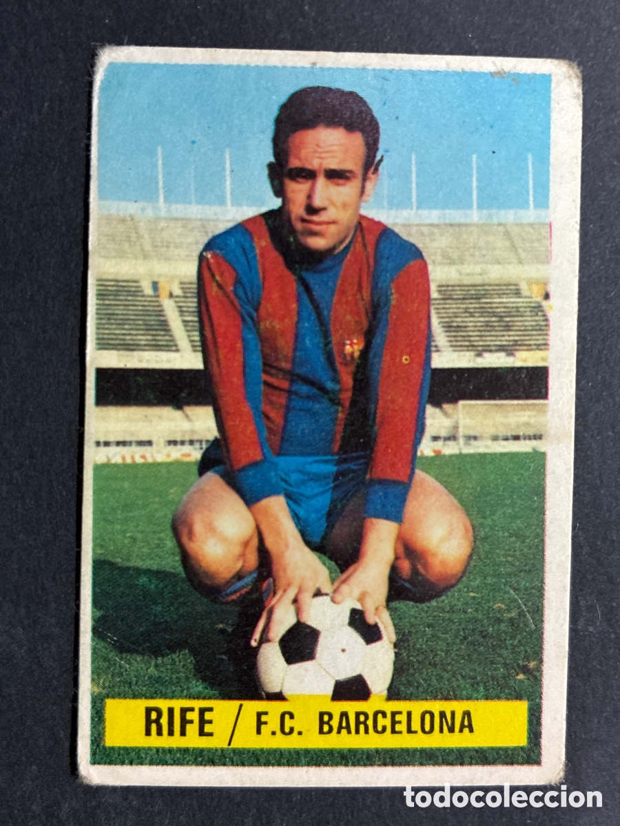 Cromos de Futebol: CROMO FUTBOL SIN PEGAR RIFE F.C BARCELONA LIGA 1974 - 1975 EDITORIAL ESTE