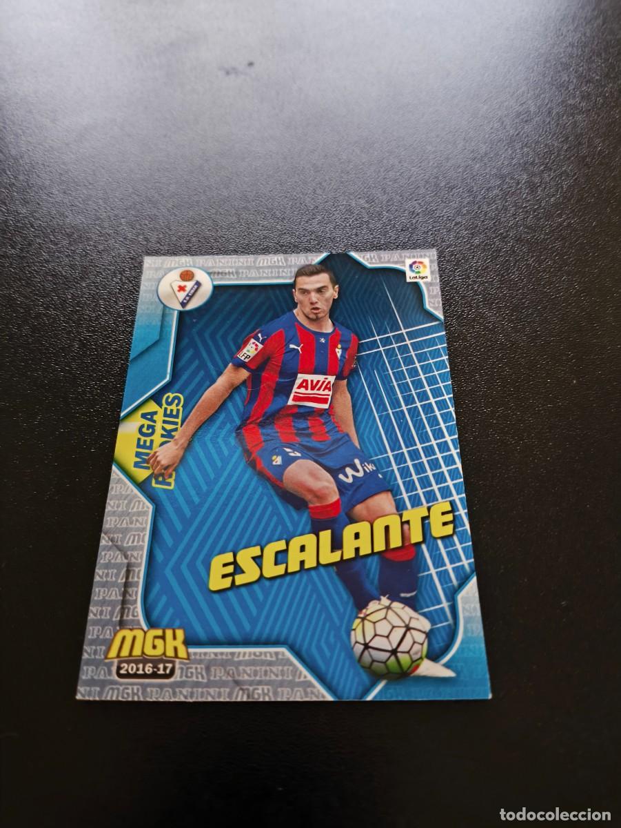 Fu&szlig;ball-Sticker: 216 ESCALANTE MEGA ROOKIES EIBAR PANINI LIGA MEGACRACKS 2016 2017 16 17 NO ESTE ADRENALYN