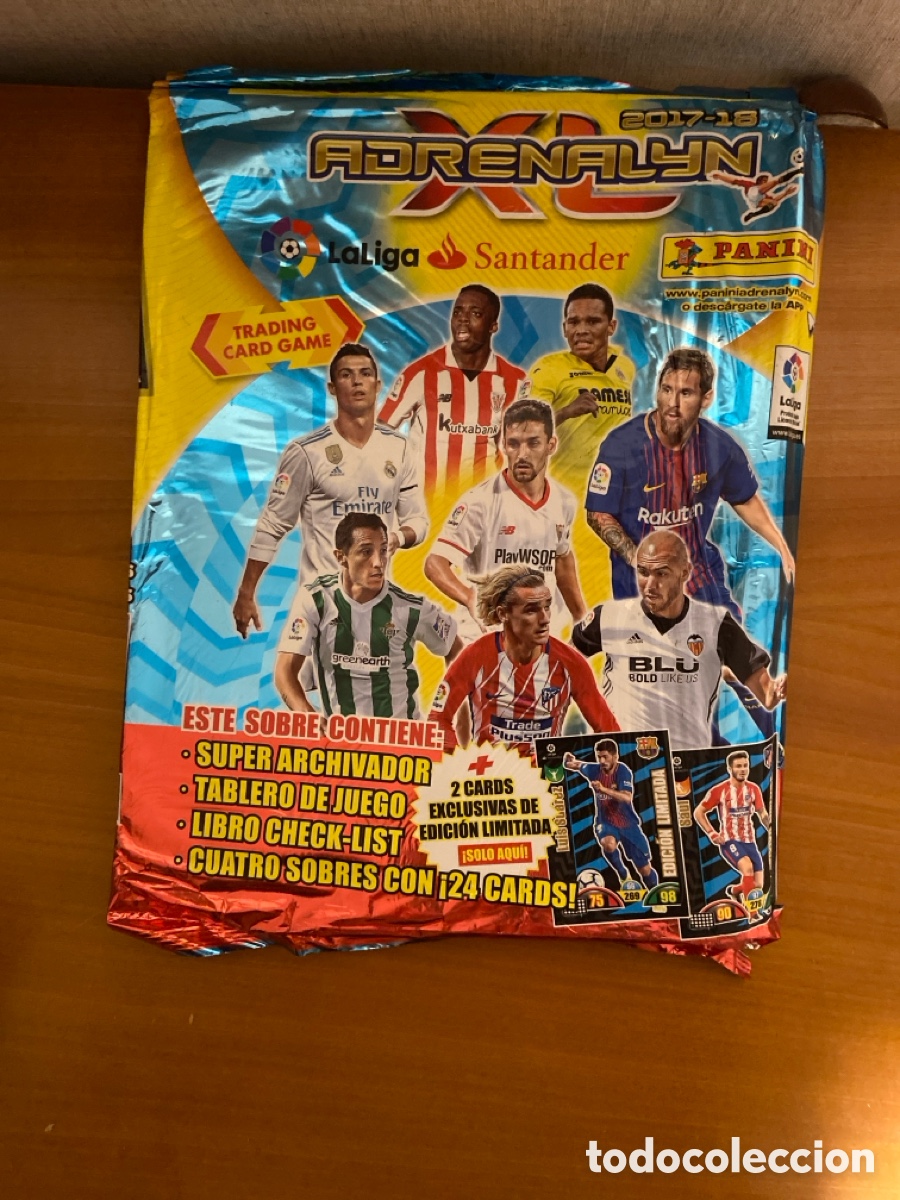 Cromos de F&uacute;tbol: MEGAPACK ARCHIVADOR 2017-2018 ADRENALYN SIN ABRIR
