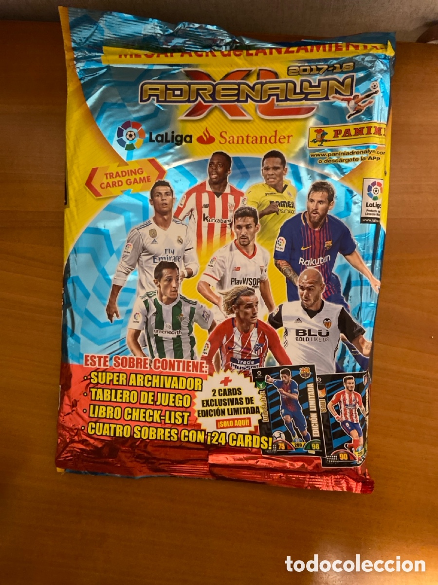 Cromos de F&uacute;tbol: MEGAPACK ARCHIVADOR 2017-2018 ADRENALYN SIN ABRIR