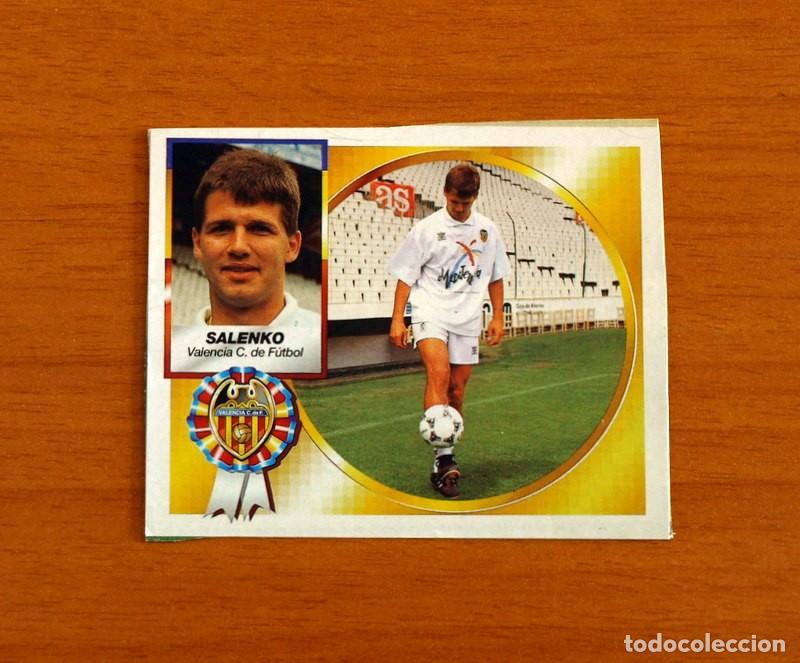 Fu&szlig;ball-Sticker: Valencia-Salenko -Real Valladolid -Chuchi Macon -Ediciones Este Liga 1994-1995-94-95 -Recortado