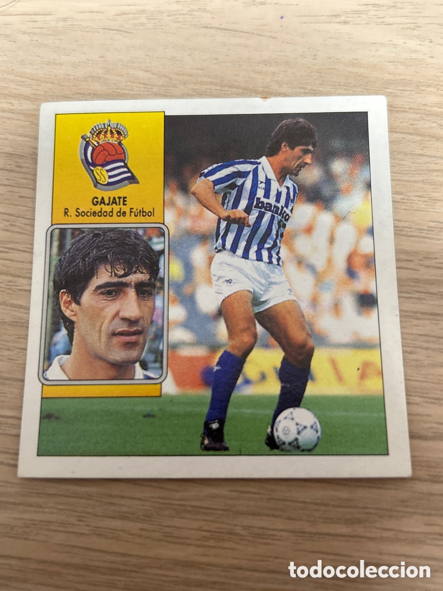 Cromos de f&uacute;tbol: GAJATE REAL SOCIEDAD LIGA ESTE 1992 1993 92 93 NUNCA PEGADO SIN PEGAR