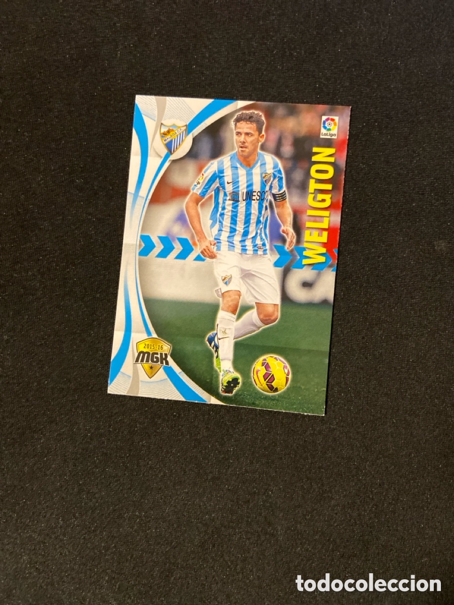 Fu&szlig;ball-Sticker: WELIGTON 358 (M&Aacute;LAGA) PANINI MEGACRACKS 2015-2016 15 16 CROMO CARTA M-2