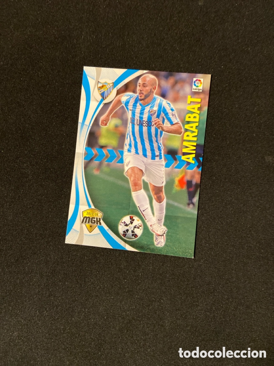 Fu&szlig;ball-Sticker: AMRABAT 371 (M&Aacute;LAGA) PANINI MEGACRACKS 2015-2016 15 16 CROMO CARTA M-2