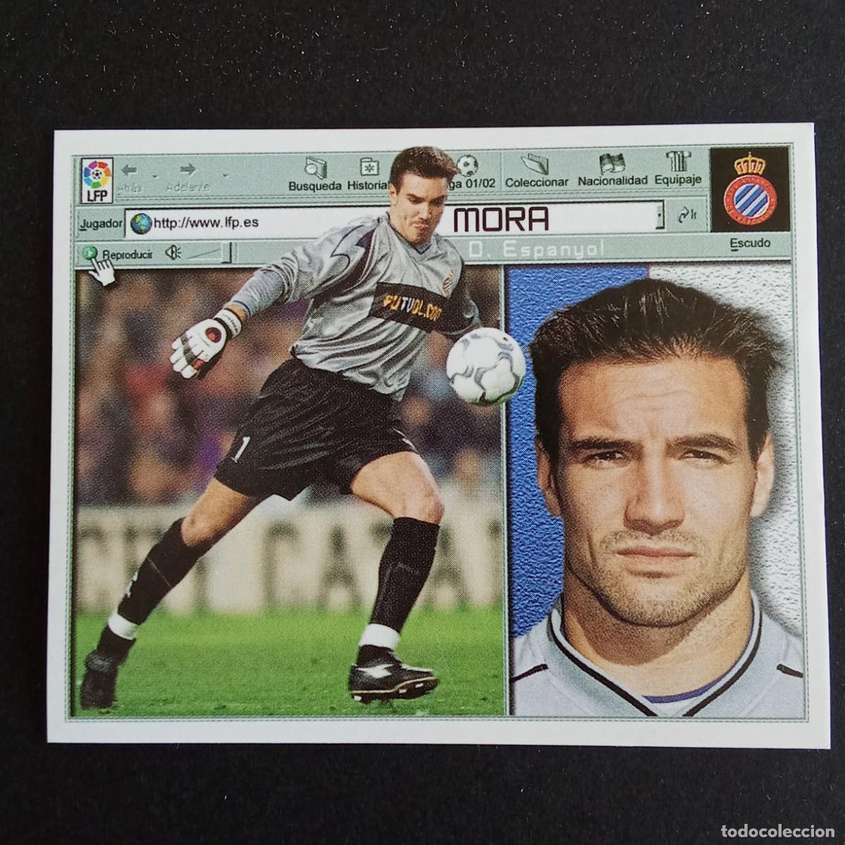 Cromos de f&uacute;tbol: CROMO LIGA 2001 2002 01 02 EDICIONES ESTE MORA ESPA&Ntilde;OL NUNCA PEGADO