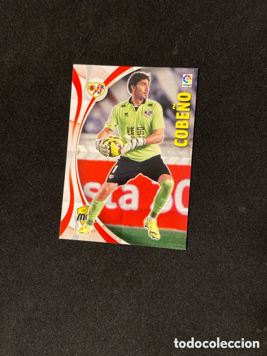 Figurine di Calcio: COBE&Ntilde;O 382 (RAYO VALLECANO) PANINI MEGACRACKS 2015-2016 15 16 CROMO CARTA M-2