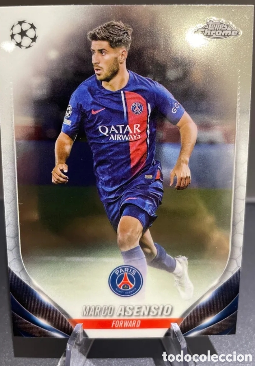 Figurine di Calcio: Ref 467. Marco Asensio. PSG. Topps Chrome 2024. N&deg;97 refractor