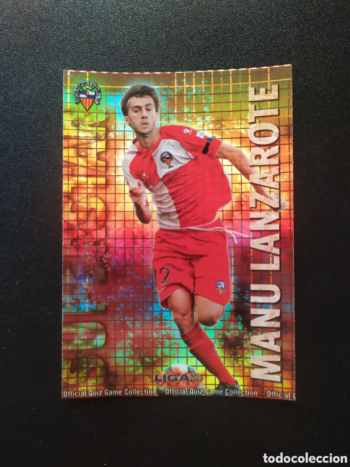 Cromos de f&uacute;tbol: Mundicromo fichas liga 2012 2013 12 13 Manu Lanzarote superstar brillo cuadros n&deg; 999 Sabadell
