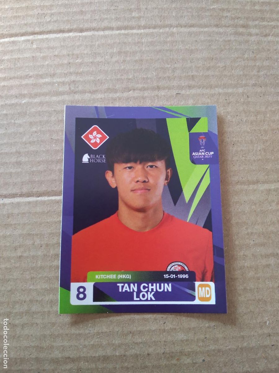 Cromos de F&uacute;tbol: 248 TAN CHUN LOK HONG KONG CROMO FUTBOL ASIAN CUP 23 COPA ASIA 2023 BLACK HORSE