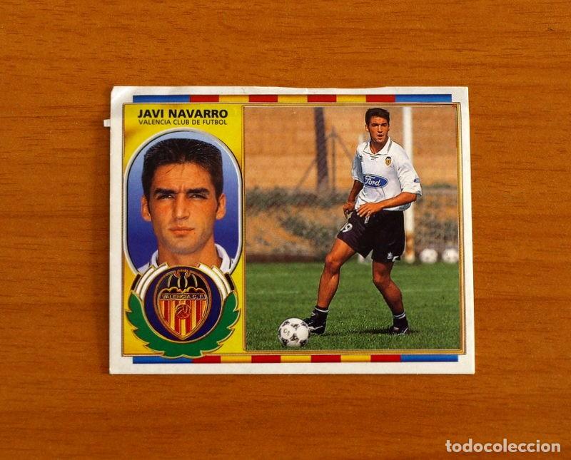 Figurine di Calcio: Valencia - Javi Navarro - Ediciones Este Liga 1996-1997 - 96-97 - Cromo Despegado