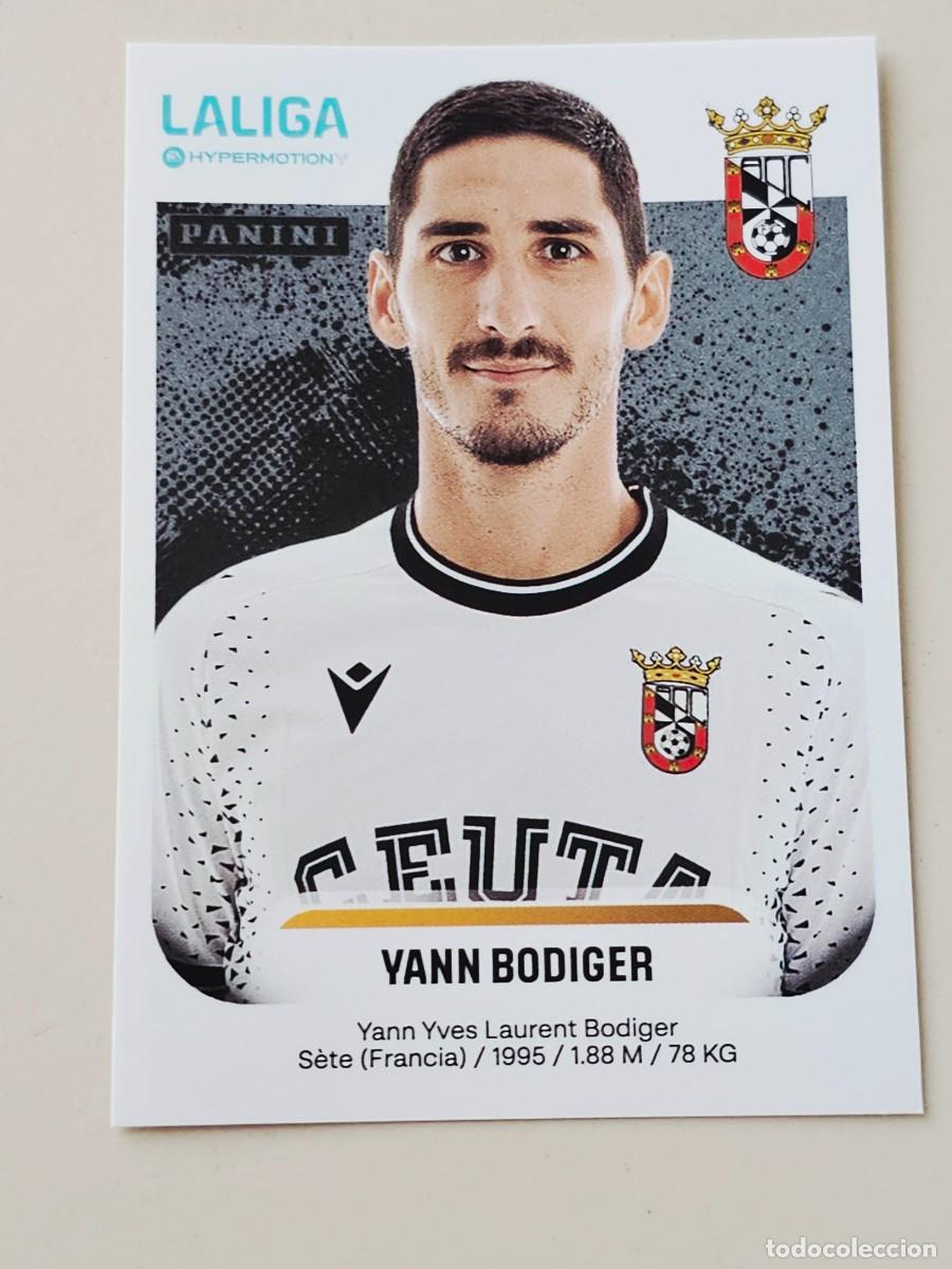 Cromos de f&uacute;tbol: 124 Yann Bodiger, AD Ceuta, Liga Hypermotion 2&ordf; Divisi&oacute;n, Panini 2025 2026 25 26