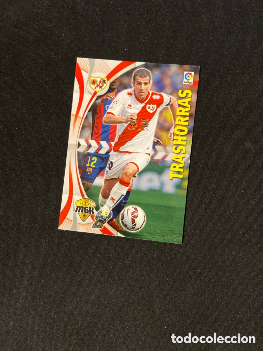 Fu&szlig;ball-Sticker: TRASHORRAS 391 (RAYO VALLECANO) PANINI MEGACRACKS 2015-2016 15 16 CROMO CARTA M-2