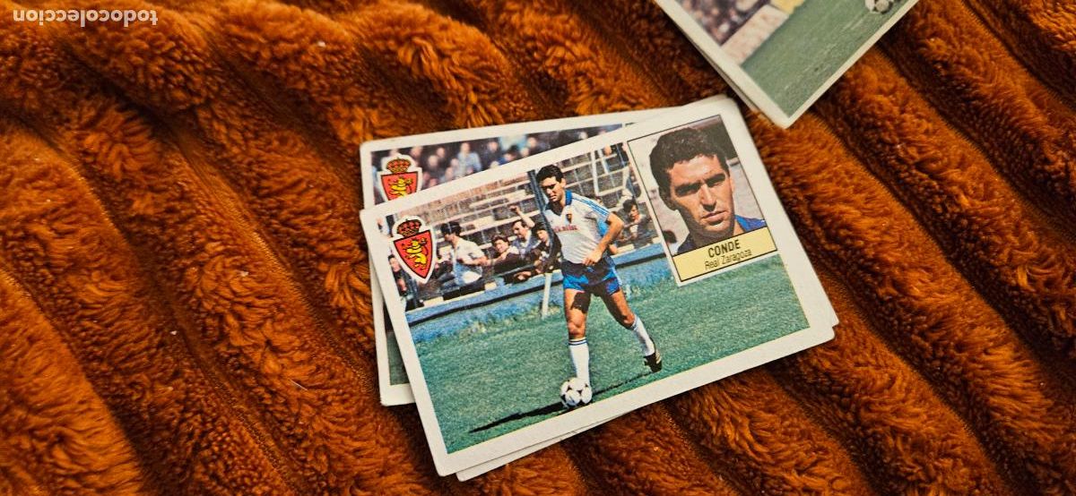 Cromos de f&uacute;tbol: conde zaragoza este 1984 1985 84 85 sin pegar