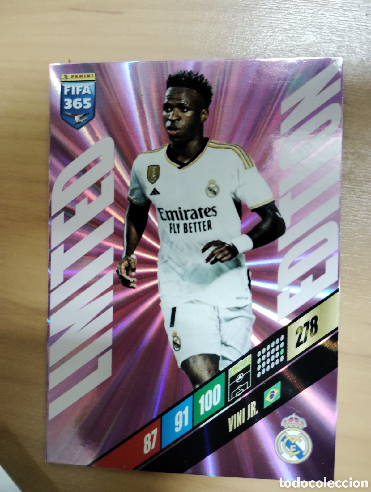 Cromos de F&uacute;tbol: VINICIUS LIMITED EDITION