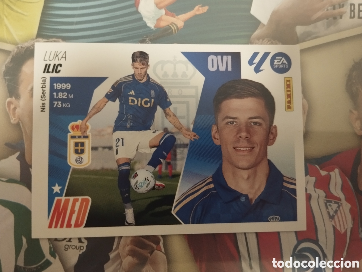 Cromos de f&uacute;tbol: LIGA ESTE 2025 2026 25 26 - PANINI - N&ordm; 15 ILIC OVIEDO