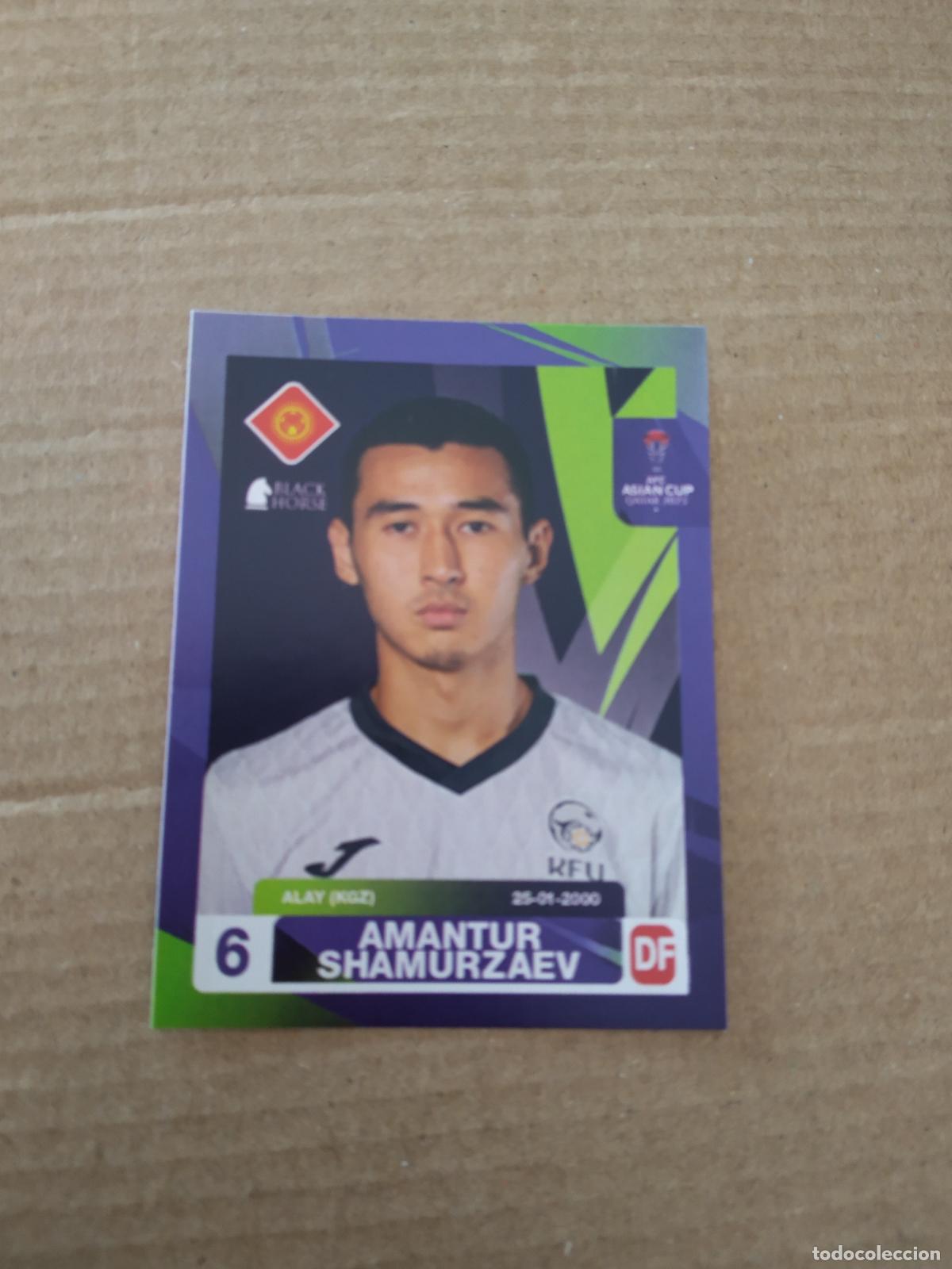 Cromos de F&uacute;tbol: 495 AMANTUR SHAMURZAEV KIRGUISTAN CROMO FUTBOL ASIAN CUP 23 COPA ASIA 2023 BLACK HORSE