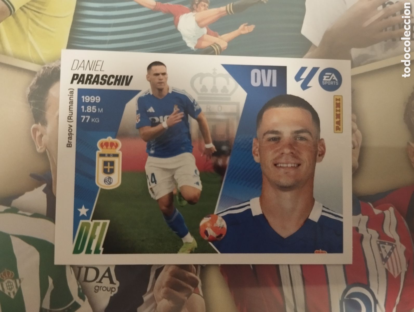Fu&szlig;ball-Sticker: LIGA ESTE 2025 2026 25 26 - PANINI - N&ordm; 19 PARASCHIV OVIEDO