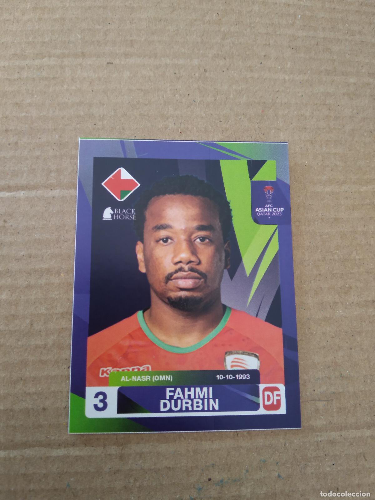 Figurine di Calcio: 514 FAHMI DURBIN OMAN CROMO FUTBOL ASIAN CUP 23 COPA ASIA 2023 BLACK HORSE