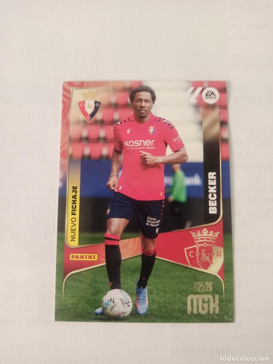 Figurine di Calcio: Becker 485 - Osasuna - N. FICHAJES - 3 &ordf; TERCERA EDICI&Oacute;N - MEGACRACKS 2025 2026 - 25 26 MGK