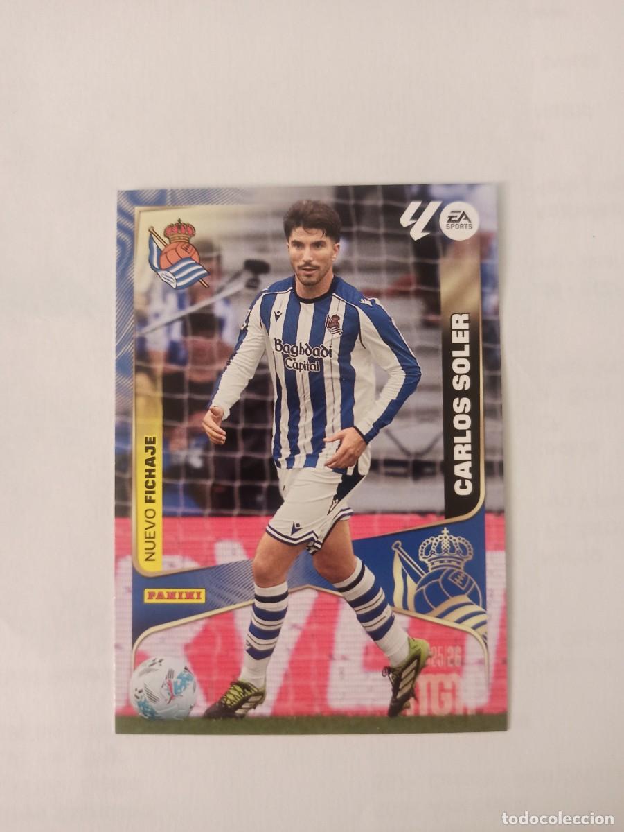 Figurine di Calcio: Carlos Soler 491 R. Sociedad - N. FICHAJES - 3 &ordf; TERCERA EDICI&Oacute;N - MEGACRACKS 2025 2026 - 25 26 MGK