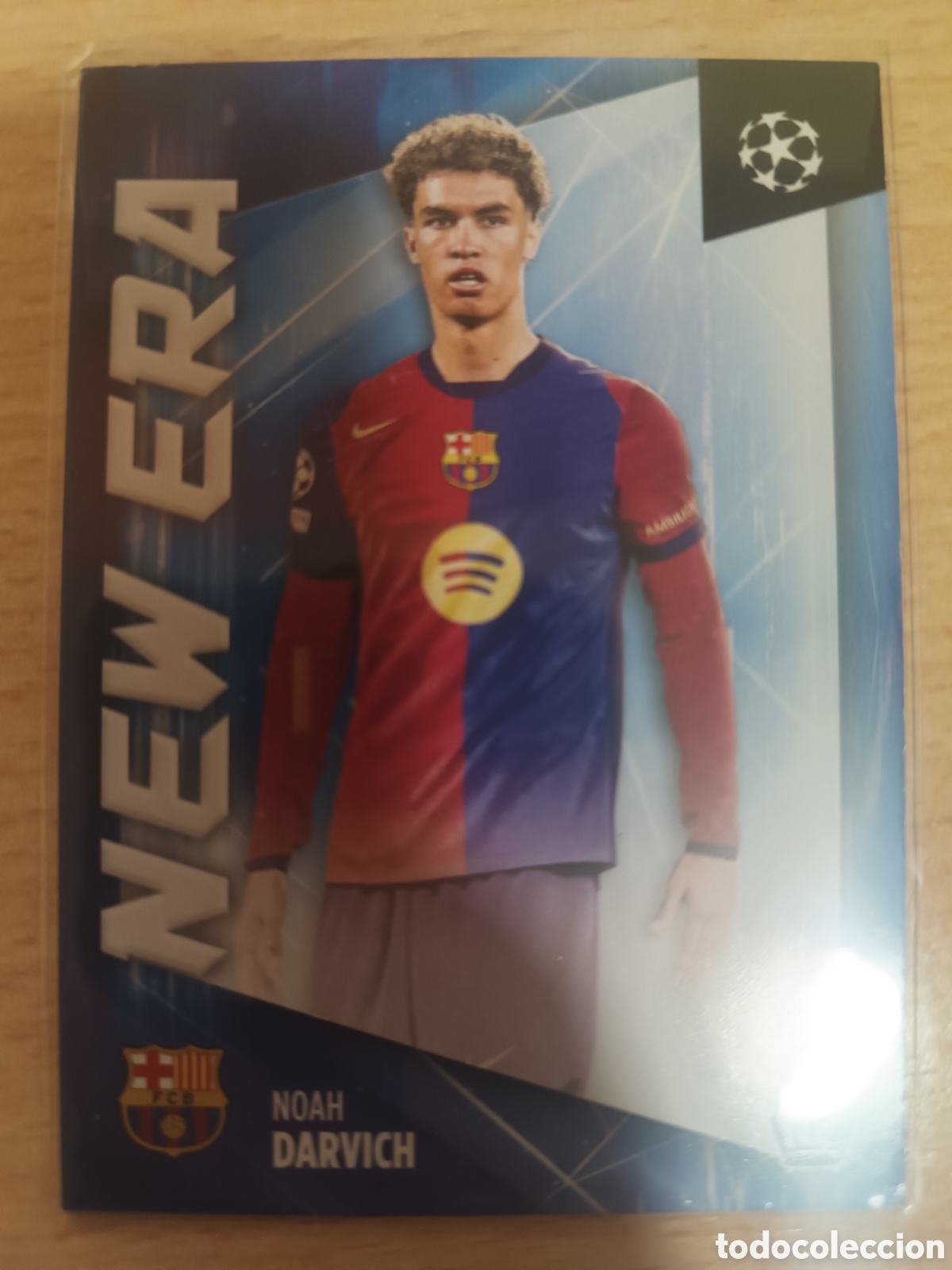 Football Stickers: 9 NOAH DARVICH NEW ERA RC FC BARCELONA TOPPS UCC FLAGSHIP 2024 2025 ROOKIE 24 25