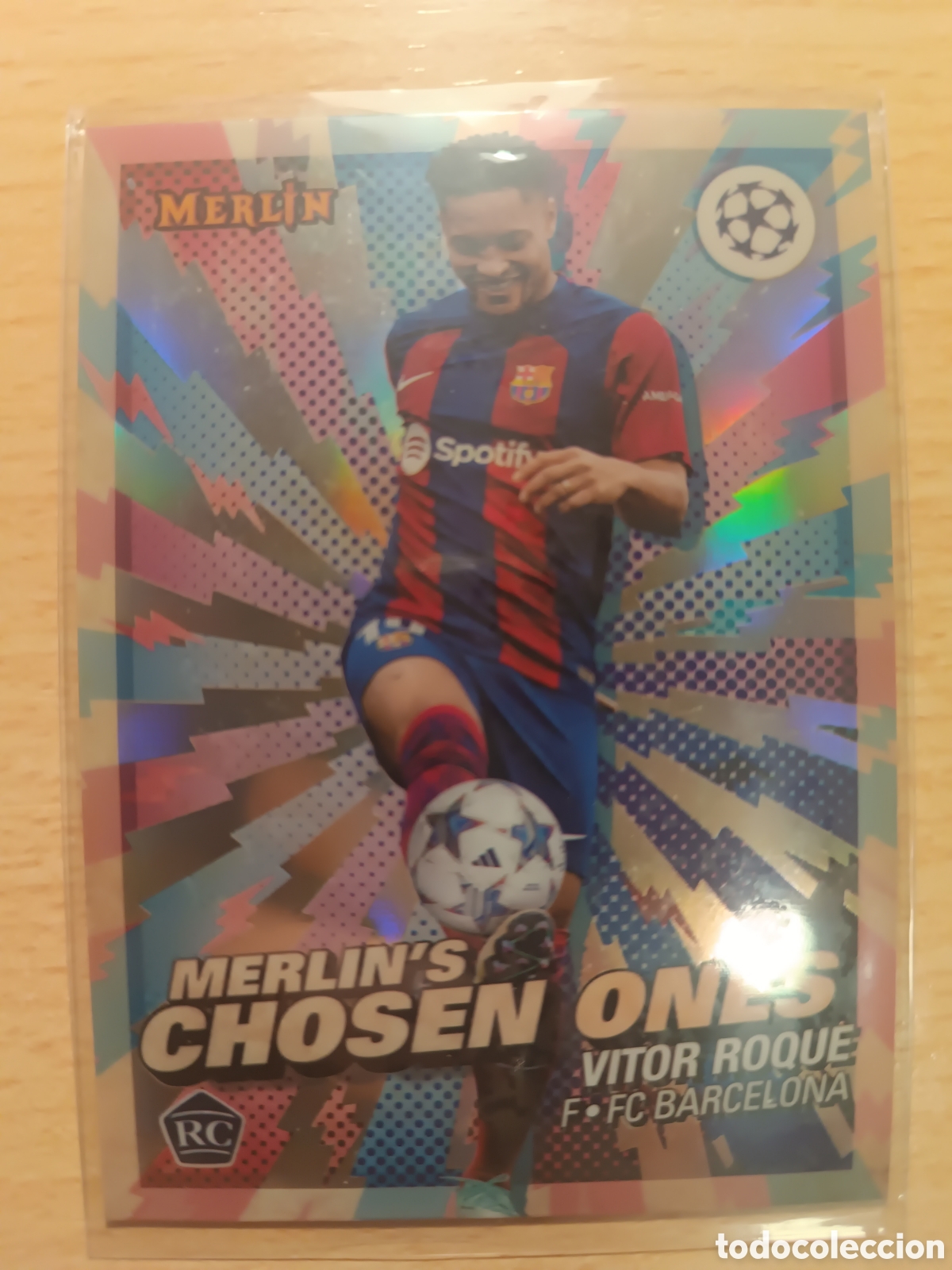 Football Stickers: MC 14 VITOR ROQUE FC BARCELONA MERLIN&acute;S CHOSEN ONES 2023 2024 TOPPS MERLIN UEFA 23 24