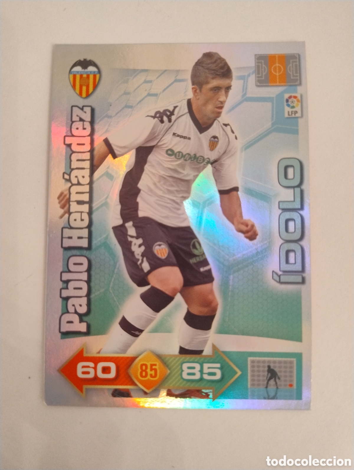 Fu&szlig;ball-Sticker: Pablo Hern&aacute;ndez - Valencia - Adrenalyn XL Liga 2010 - 2011 &Iacute;dolo
