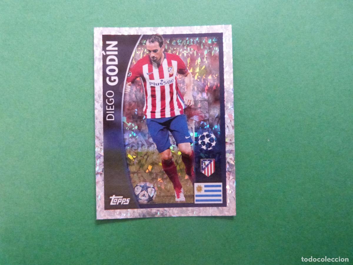 Cromos de f&uacute;tbol: CROMO FUTBOL GODIN ATLETICO DE MADRID SIN PEGAR N&ordm; 154 CHAMPIONS LEAGUE 2015-2016/15-16 TOPPS
