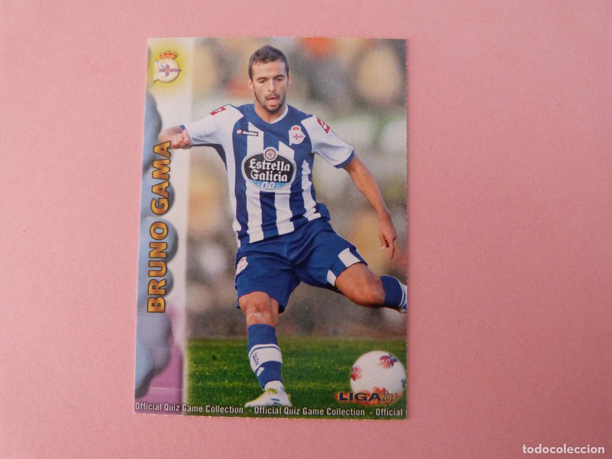 Cromos de F&uacute;tbol: TRADING CARD FUTBOL BRUNO GAMA DEPORTIVO LA CORU&Ntilde;A N&ordm; 474 FICHAS LIGA MUNDICROMO 2012-2013/12-13