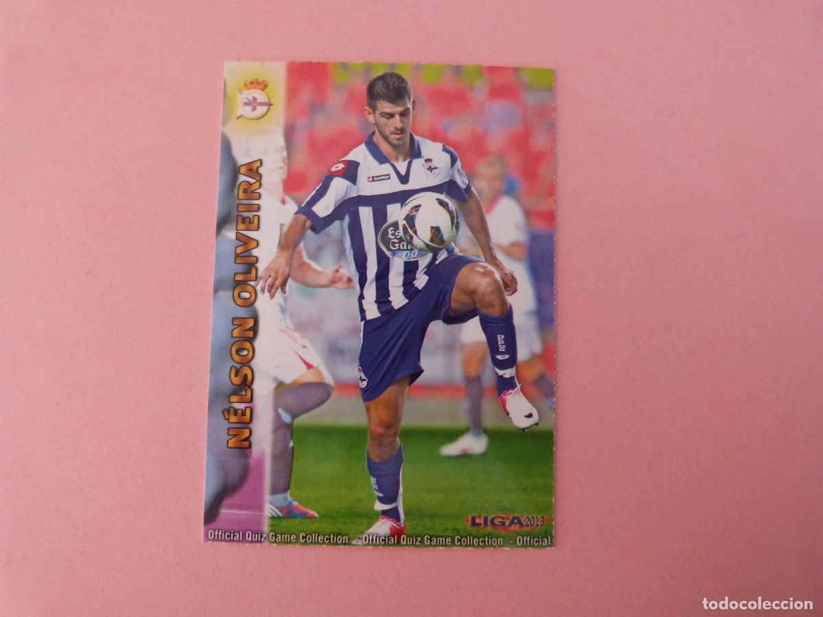 Cromos de F&uacute;tbol: TRADING CARD FUTBOL NELSON OLIVEIRA DEPORTIVO LA CORU&Ntilde;A N 479 FICHAS LIGA MUNDICROMO 2012-2013/12-13