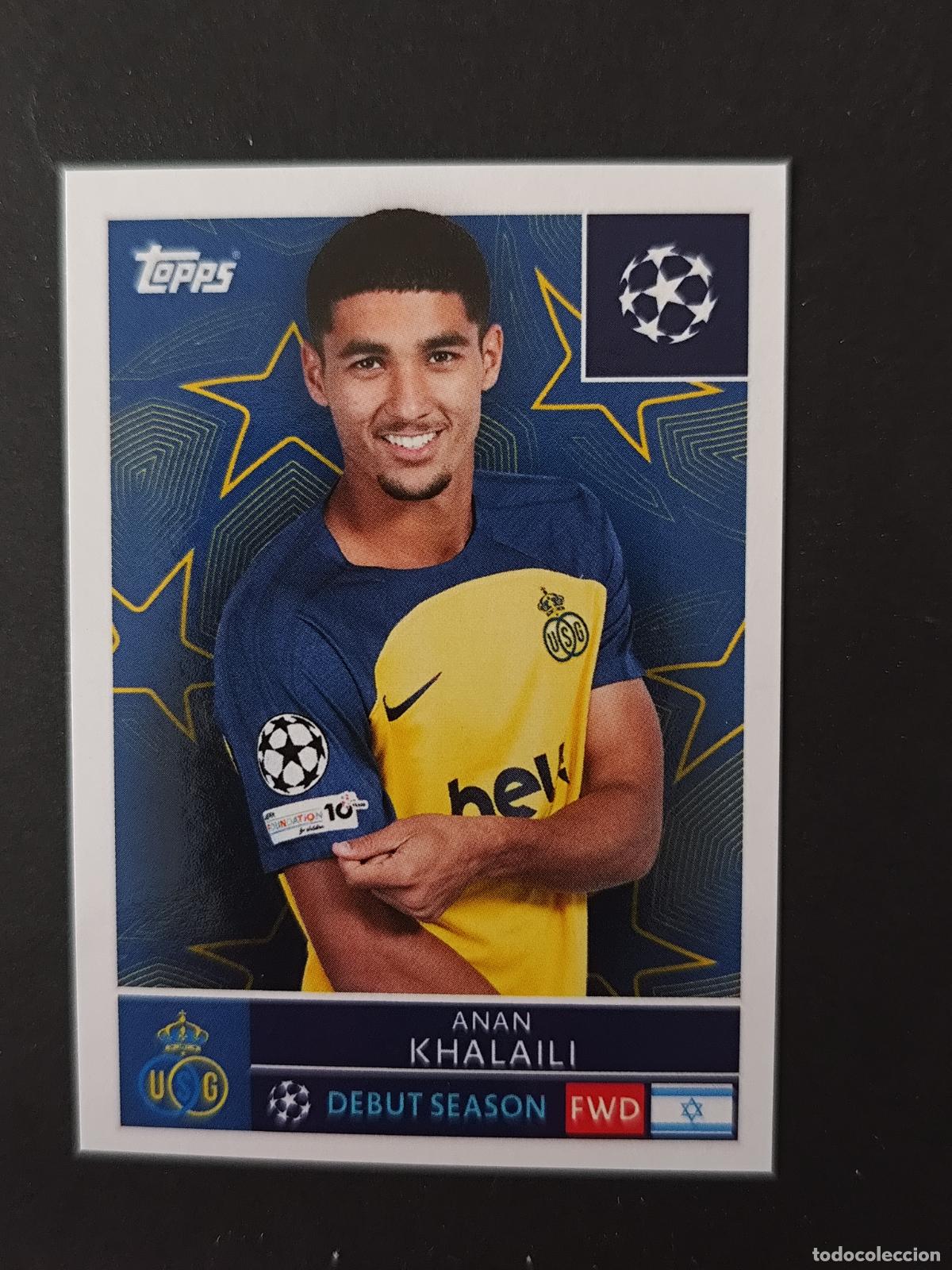 Fu&szlig;ball-Sticker: 465 ANAN KHALAILI ROYALE UNION SAINT-GILLOISE STICKER CHAMPIONS LEAGUE 2025 2026 25 26 TOPPS