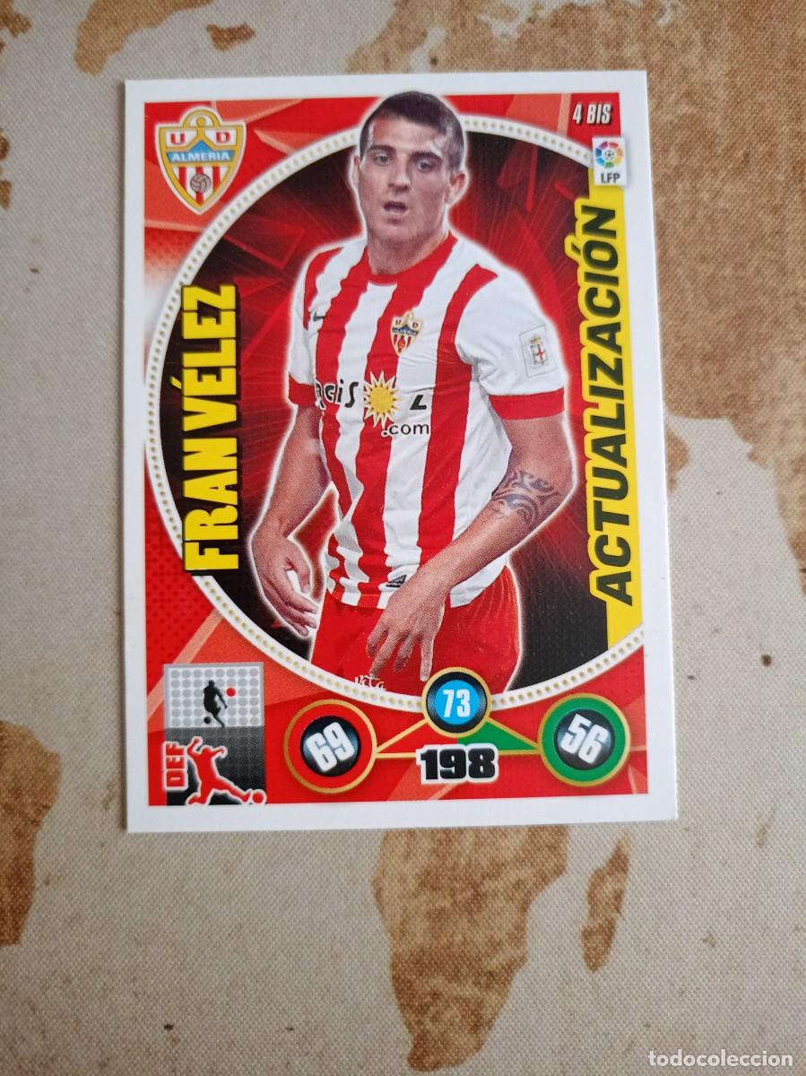 Fu&szlig;ball-Sticker: Almer&iacute;a 4 bis FRAN V&Eacute;LEZ Adrenalyn 2014-15