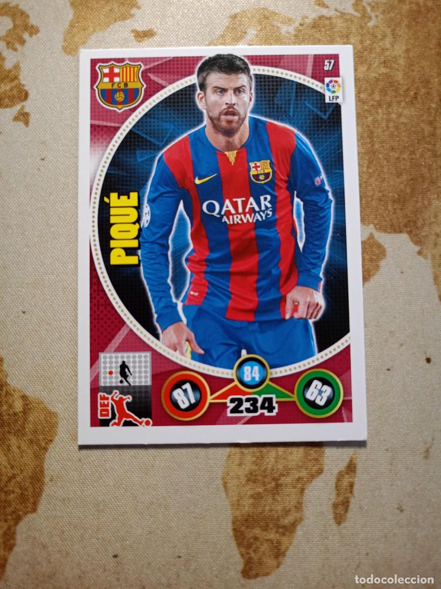 Figurine di Calcio: Barcelona 57 PIQU&Eacute; Adrenalyn 2014-15