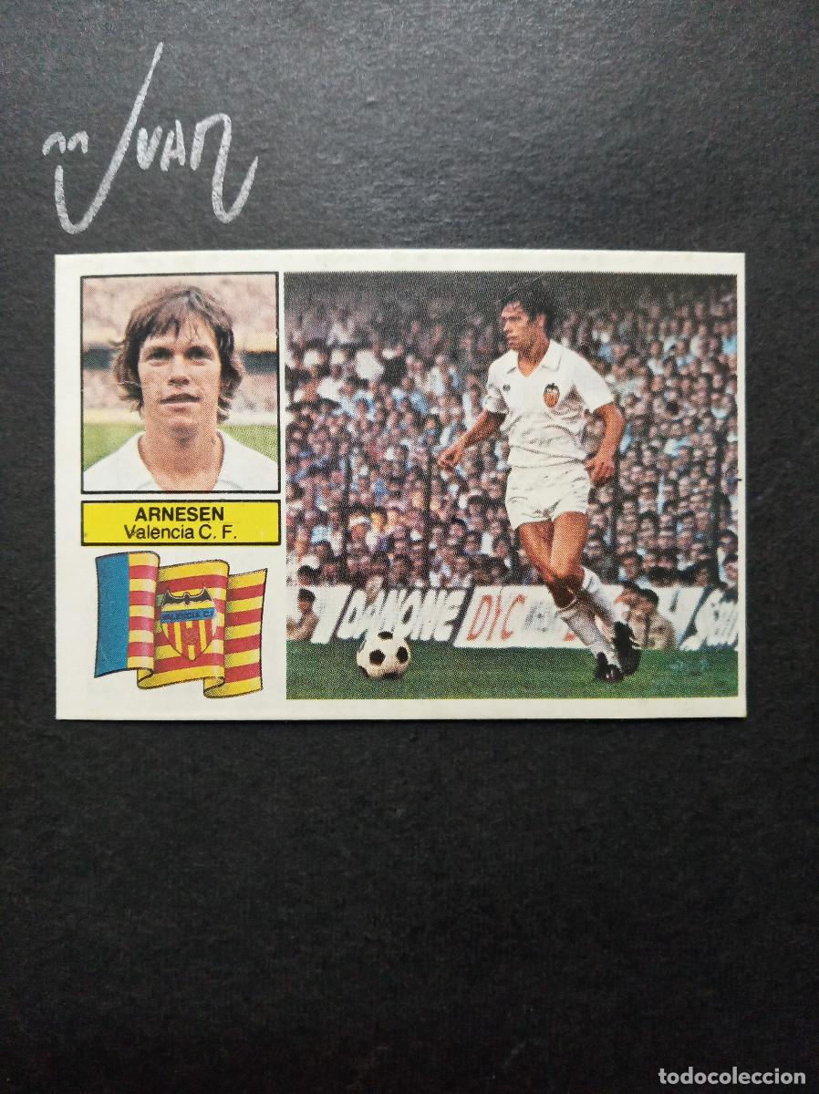 Cromos de f&uacute;tbol: ARNESEN VALENCIA CF DINARMARCA ⚽ EDICIONES ESTE &reg; 1982 1983 LIGA FUTBOL 82 83 DESPEGADO