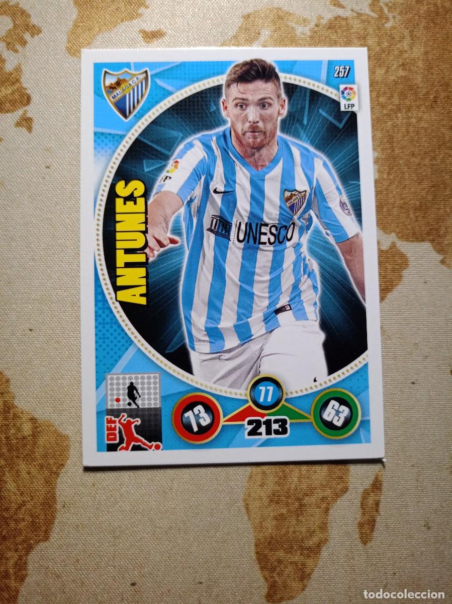 Fu&szlig;ball-Sticker: M&aacute;laga 257 ANTUNES Adrenalyn 2014-15