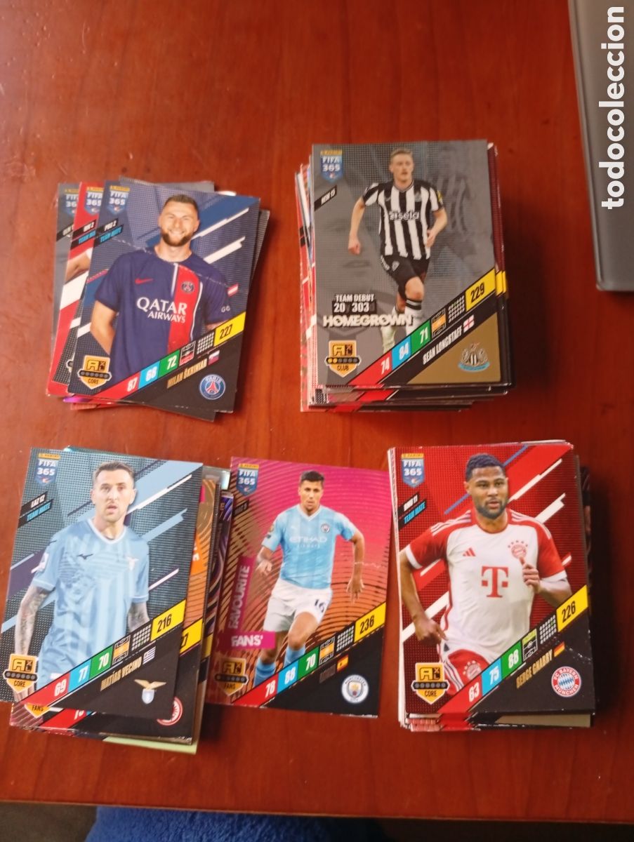 Figurine di Calcio: CROMO CROMOS CARDS FIFA 365 FUTBOL PANINI A&Ntilde;O 2023 - 2024 LOTE HAALLAND RODRYGO VINICIUS MBAPPE