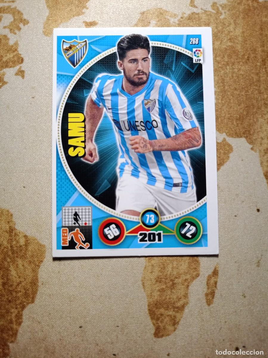 Cromos de f&uacute;tbol: M&aacute;laga 268 SAMU Adrenalyn 2014-15