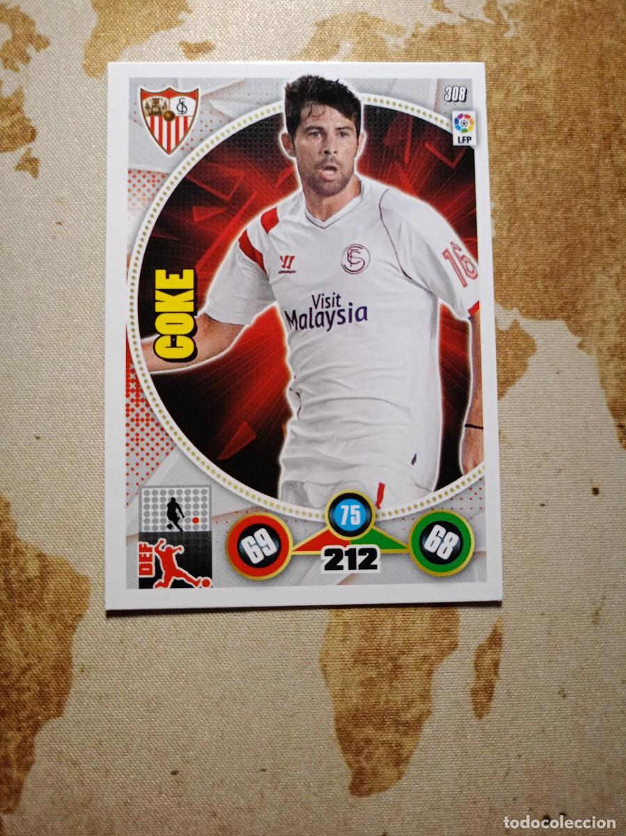Cromos de f&uacute;tbol: Sevilla 308 COKE Adrenalyn 2014-15