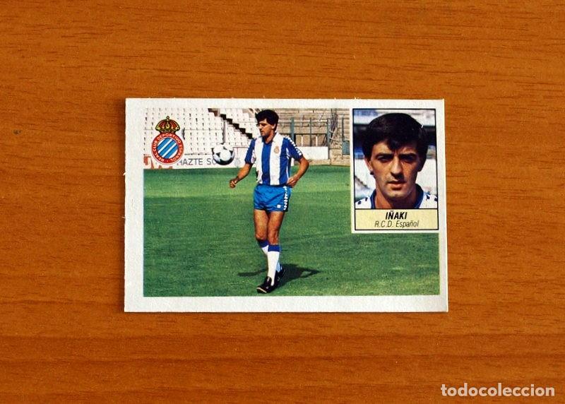 Fu&szlig;ball-Sticker: R.C.D. Espa&ntilde;ol-Espanyol - I&ntilde;aki - Fichaje 25 - Ediciones Este Liga1984-1985, 84-85 - Cromo despegado