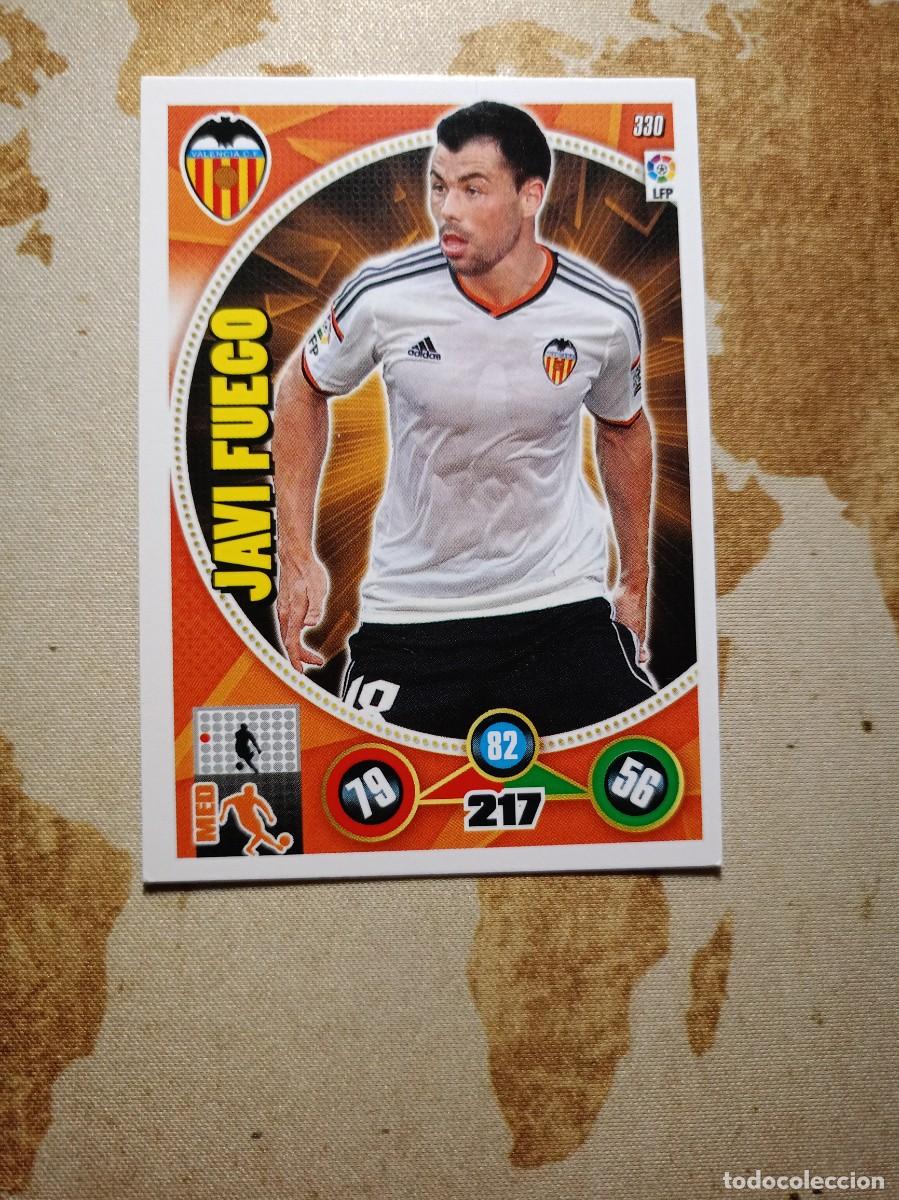 Fu&szlig;ball-Sticker: Valencia 330 JAVI FUEGO Adrenalyn 2014-15