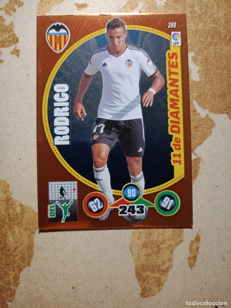 Football Stickers: 11 DE DIAMANTES 380 RODRIGO Adrenalyn 2014-15