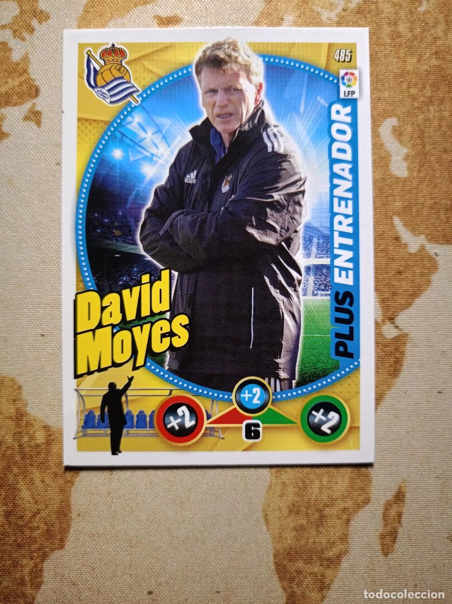 Figurine di Calcio: PLUS ENTRENADOR 485 DAV&Iacute;D MOYES Adrenalyn 2014-15