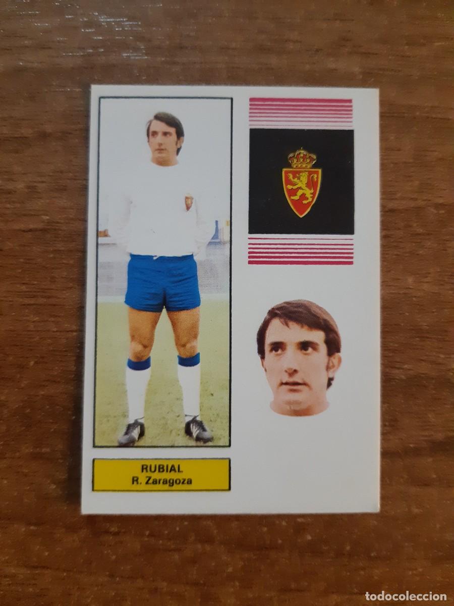 Football Stickers: Rubial (Zaragoza) Liga 74-75 Ed. FHER 1974 1975. Nunca pegado, sin pegar