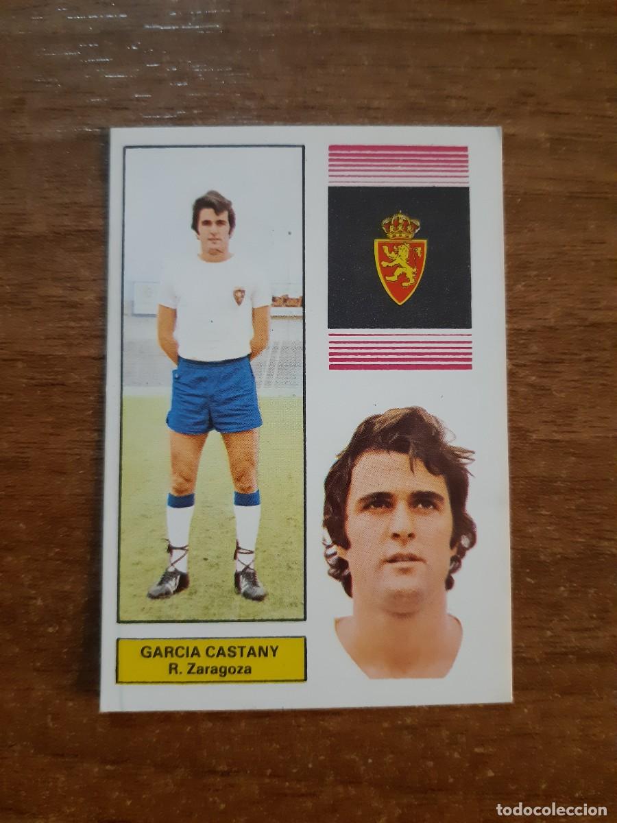 Football Stickers: Garc&iacute;a Castany (Zaragoza) Liga 74-75 Ed. FHER 1974 1975. Nunca pegado, sin pegar