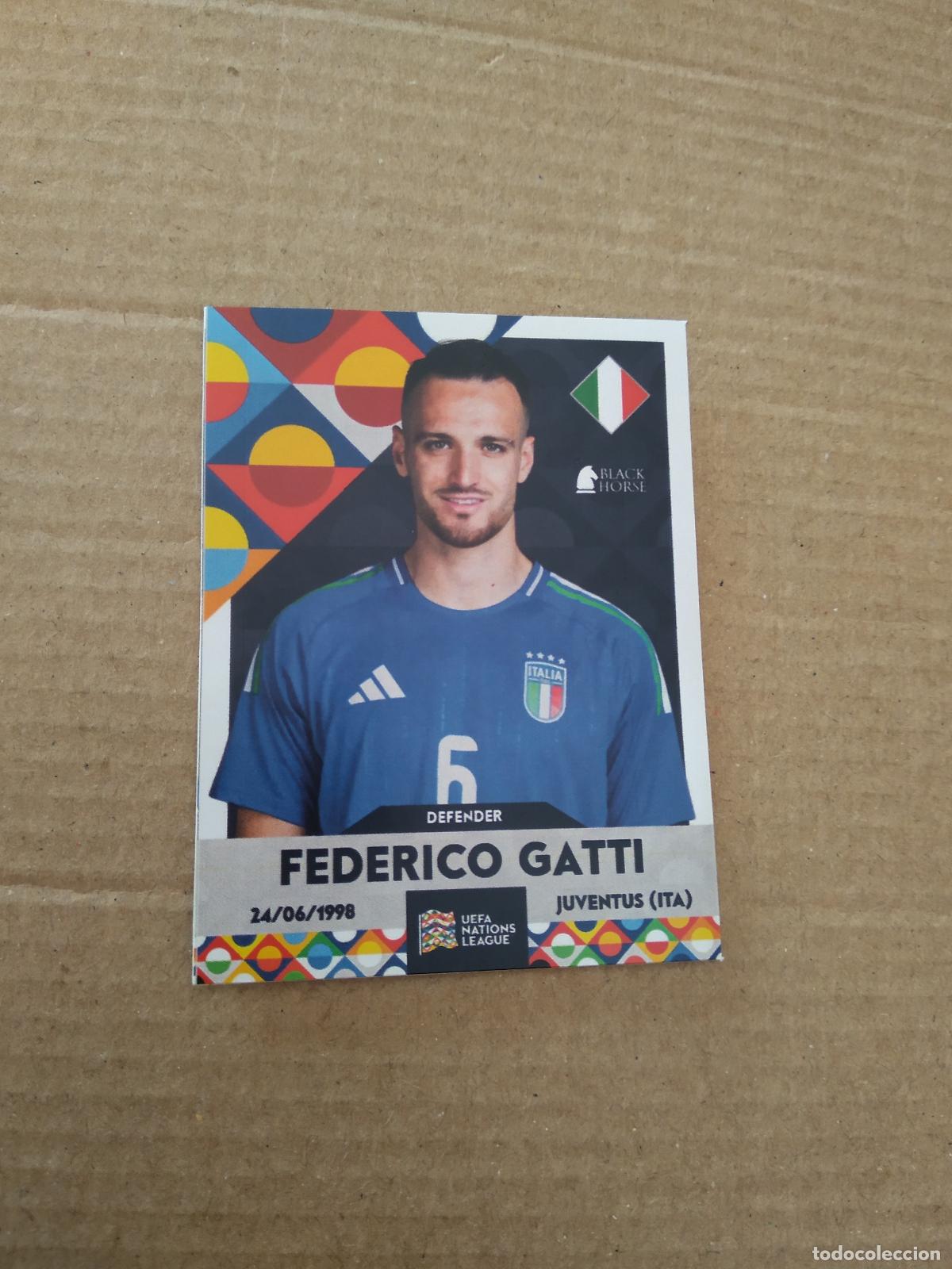 Football Stickers: 14 GATTI ITALIA CROMO FUTBOL LIGA NACIONES FINALES UEFA NATIONS LEAGUE FINALS 2025 BLACK HORSE