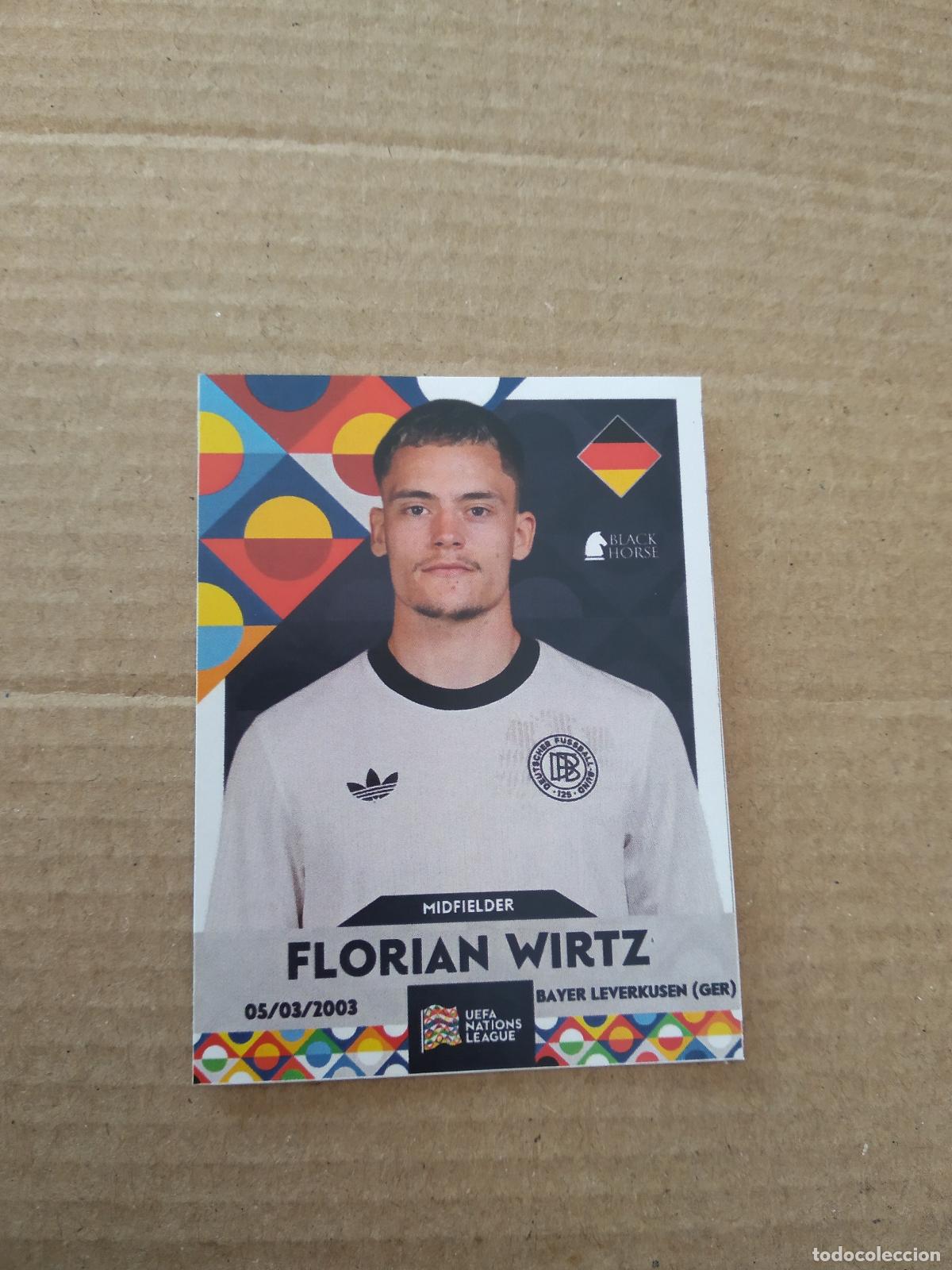 Cromos de f&uacute;tbol: 38 WIRTZ ALEMANIA CROMO FUTBOL LIGA NACIONES UEFA NATIONS LEAGUE FINALS 2025 BLACK HORSE