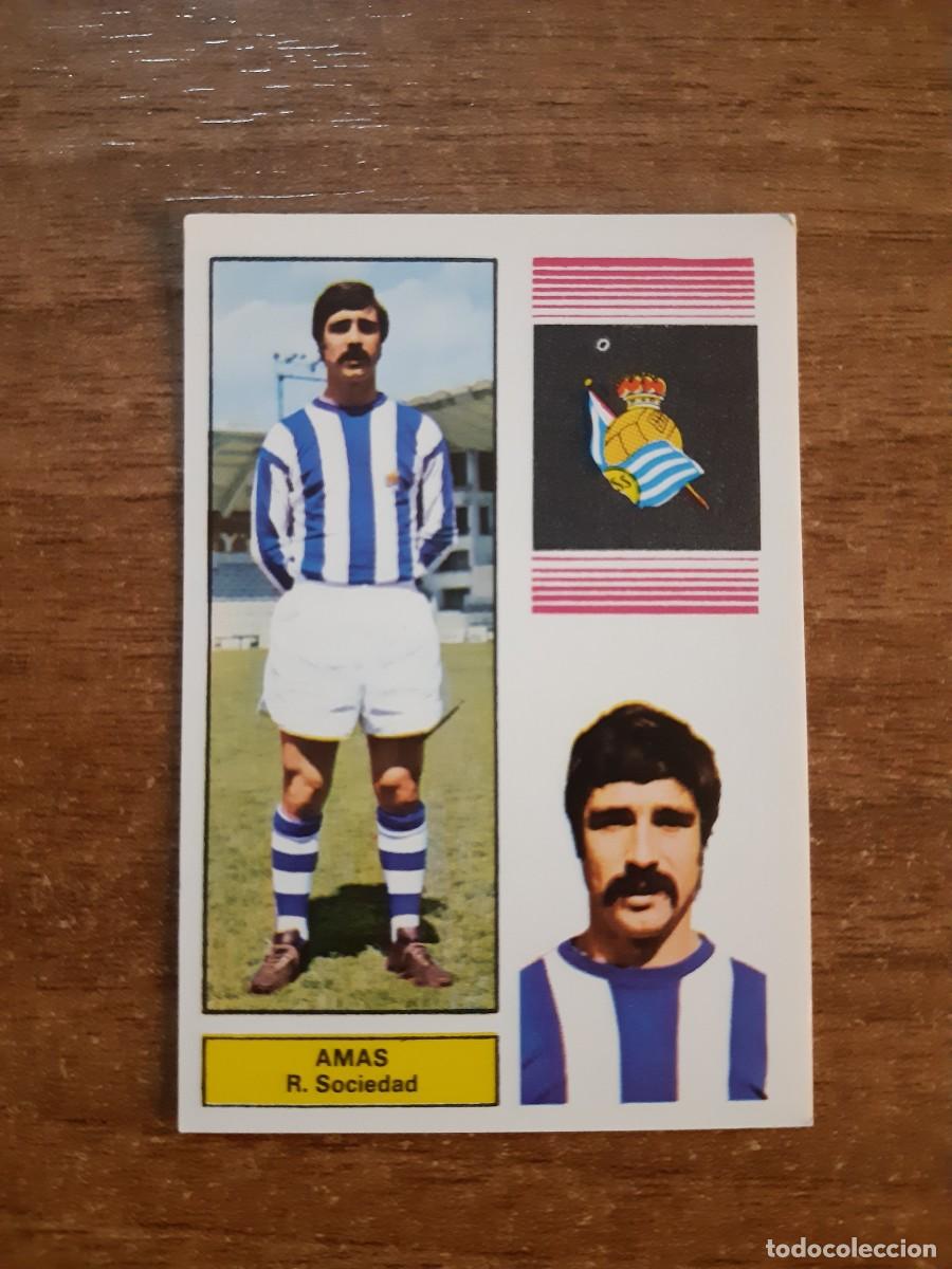 Football Stickers: Amas (Real Sociedad) Liga 74-75 Ed. FHER 1974 1975. Nunca pegado, sin pegar