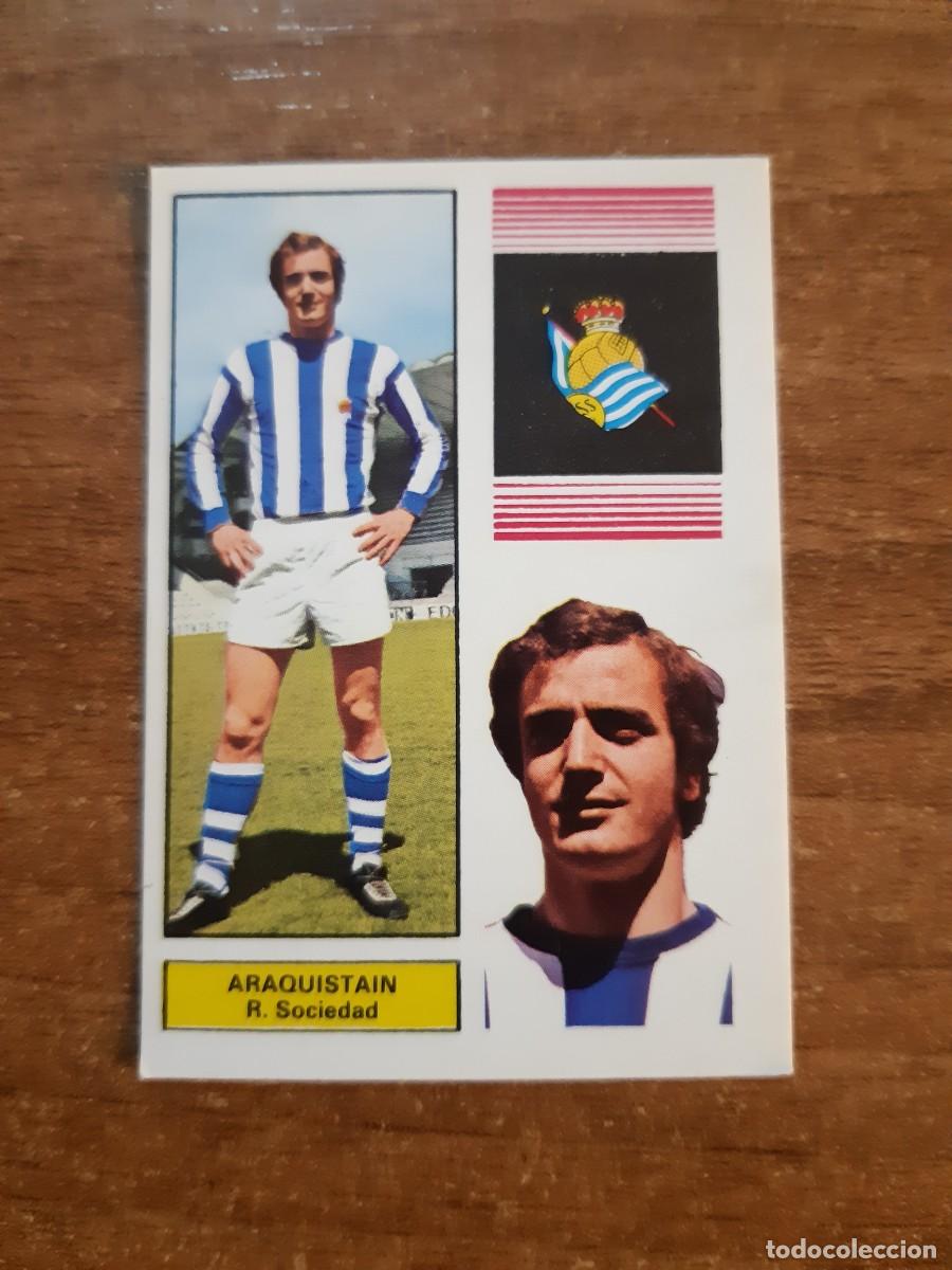 Football Stickers: Araquistain (Real Sociedad) Liga 74-75 Ed. FHER 1974 1975. Nunca pegado, sin pegar
