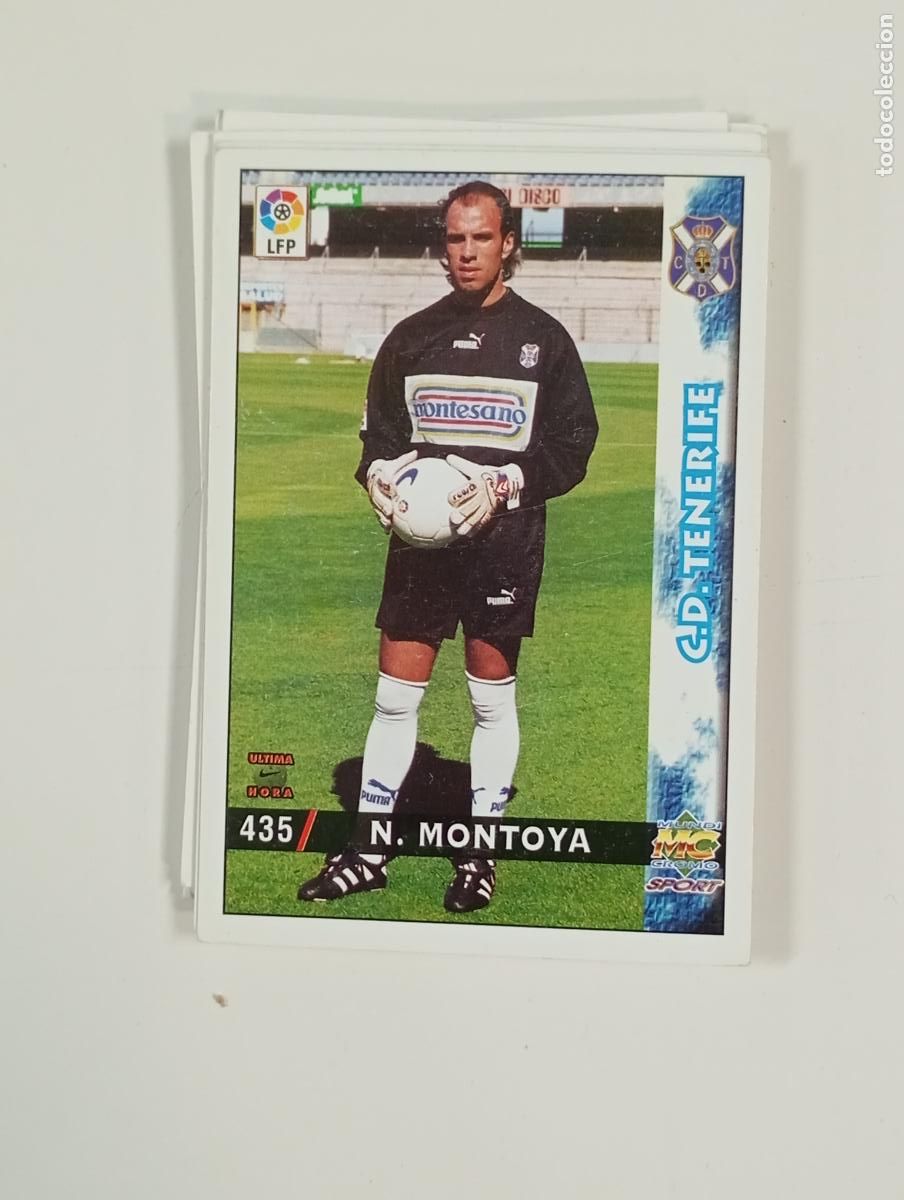 Fu&szlig;ball-Sticker: MUNDI CROMO MC TARJETA LIGA 98-99. MONTOYA. TENERIFE. N&ordm; 435. TDKP28F